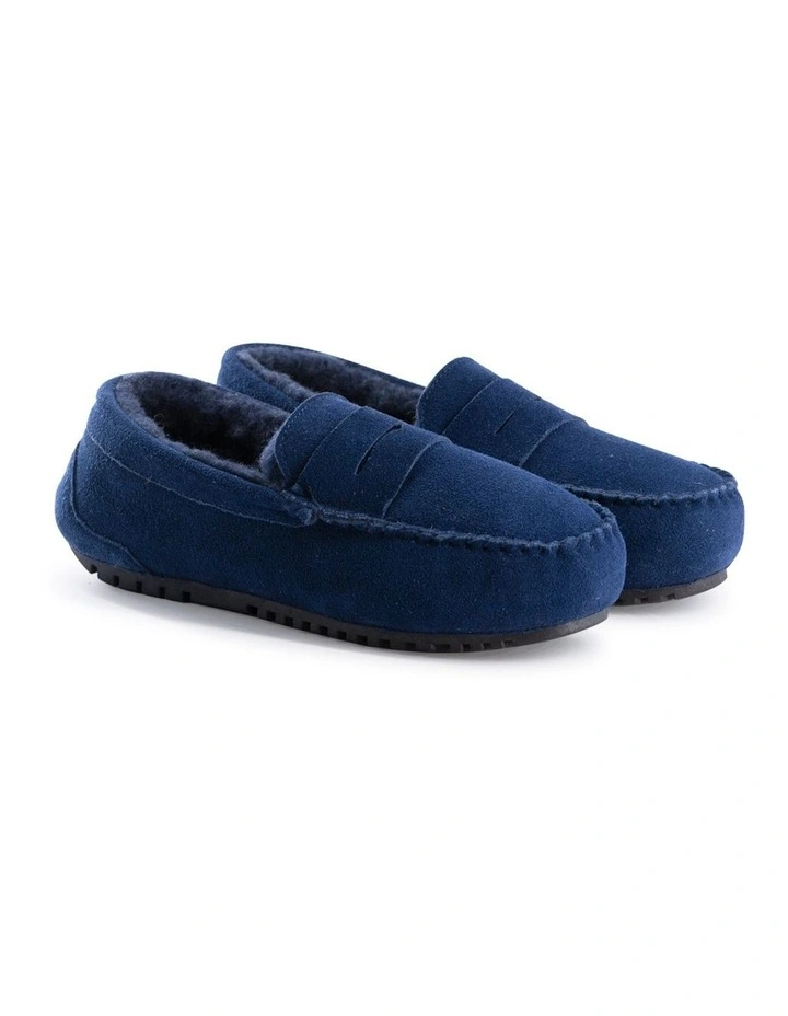 Women Byronbay Cosy Moccasin Navy