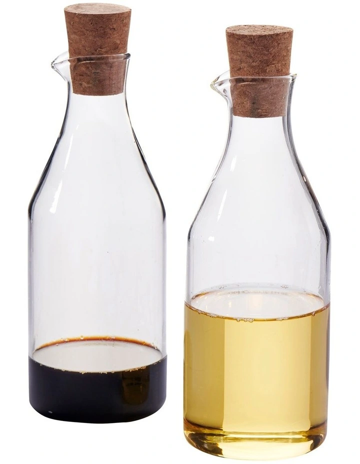 Grind Oil/Vinegar Bottle 430ml 2 Set in Black