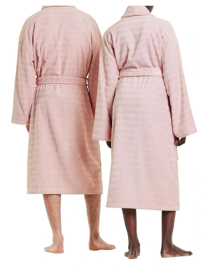 Chiswick Towelling Robe in Sweet Pea