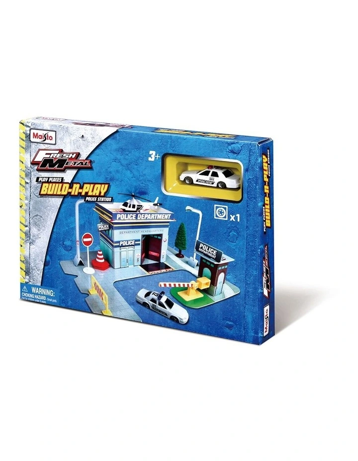 Build N Play Police Station with Model Car