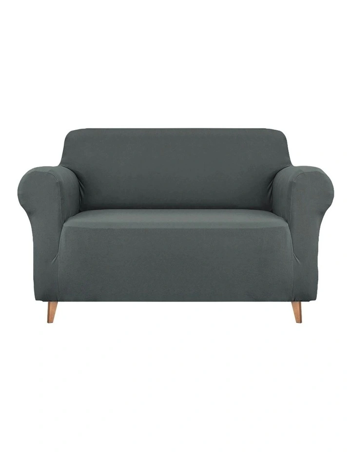 Sofa Cover Couch Covers 2 Seater Stretch in Grey.