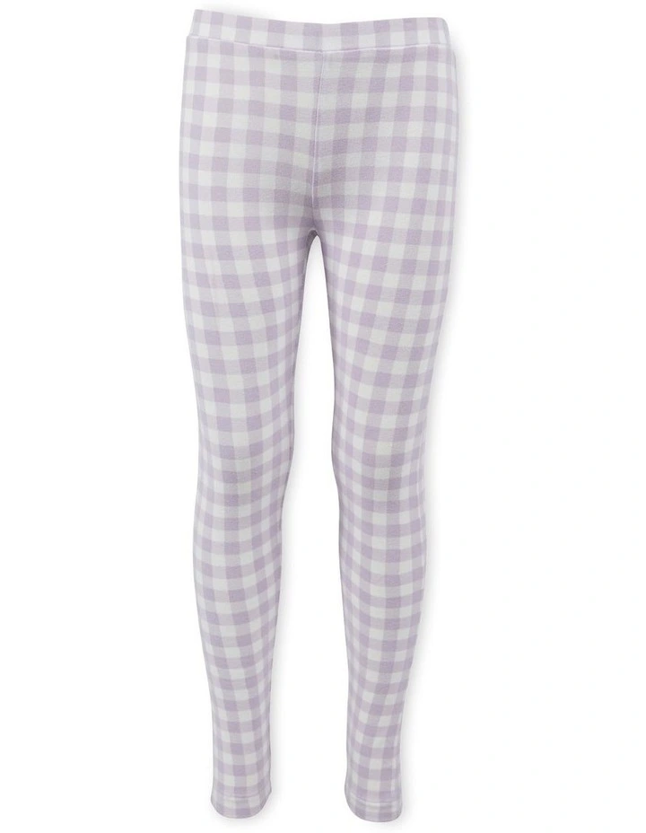Checkers Legging (3-7 Years) in Purple