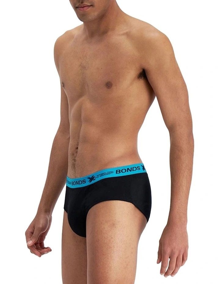 X-Temp Brief 4 Pack in Black