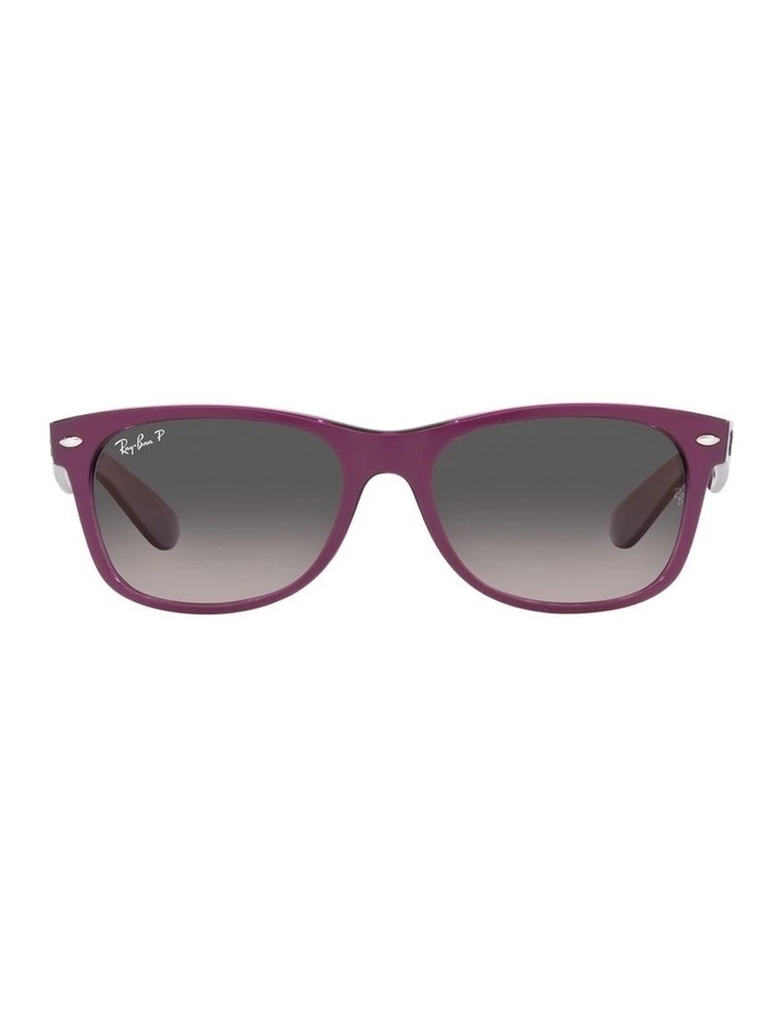 New Wayfarer Violet Polarised Sunglasses