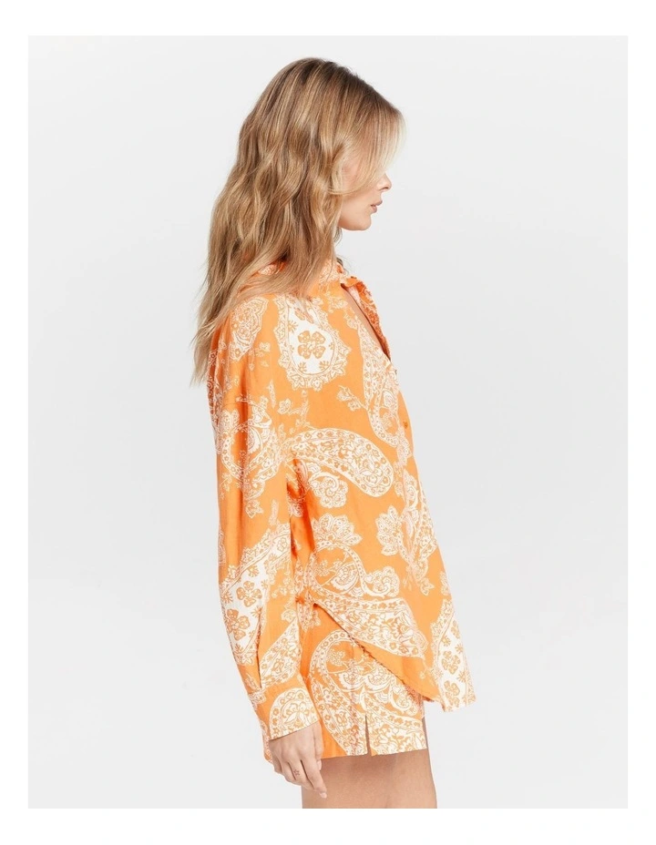 Corina Loose Shirt in Orange