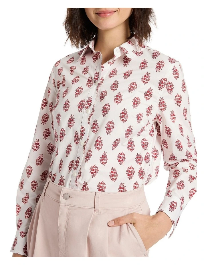 Damietta Cotton Shirt in Powder Multi