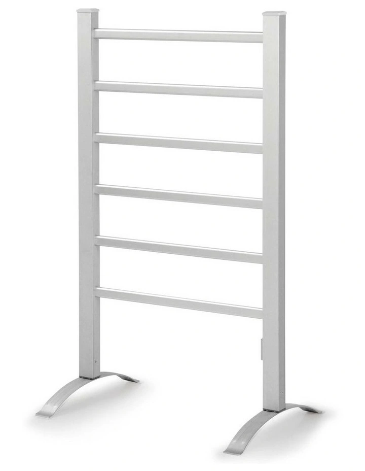 Electric Heated Towel Rail Rack with Timer Clothes Dry Warmer 6 Bars