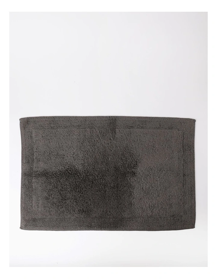 Lyon Bath Mat Charcoal