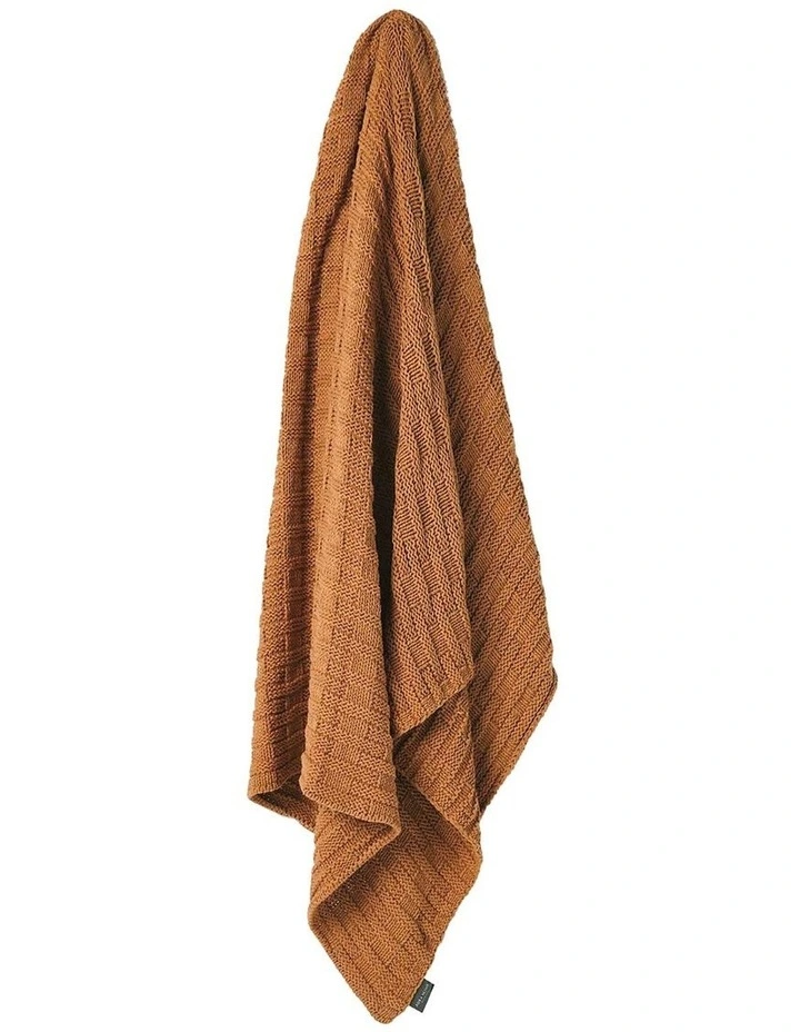 Basket Weave Throw in Bronze
