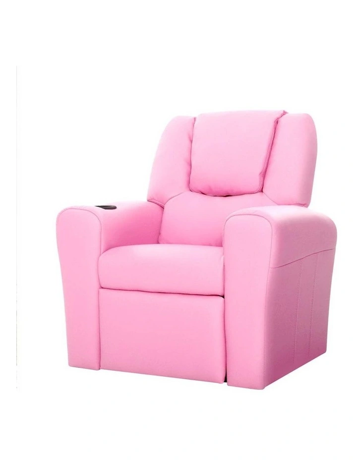 PU Leather Recliner in Pink
