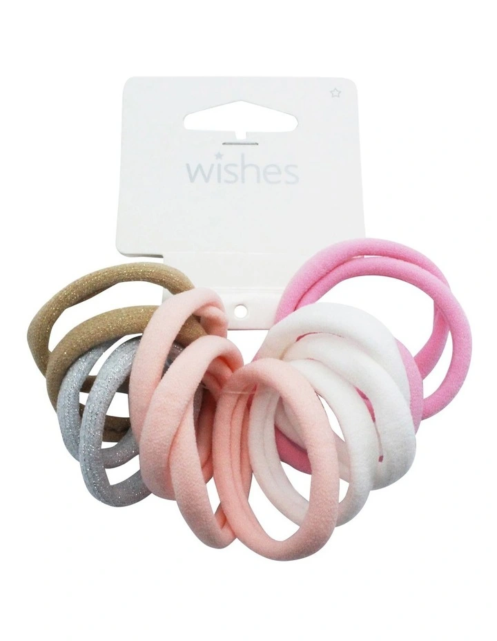 Nylon Hair Ties 14 Pack in Multi