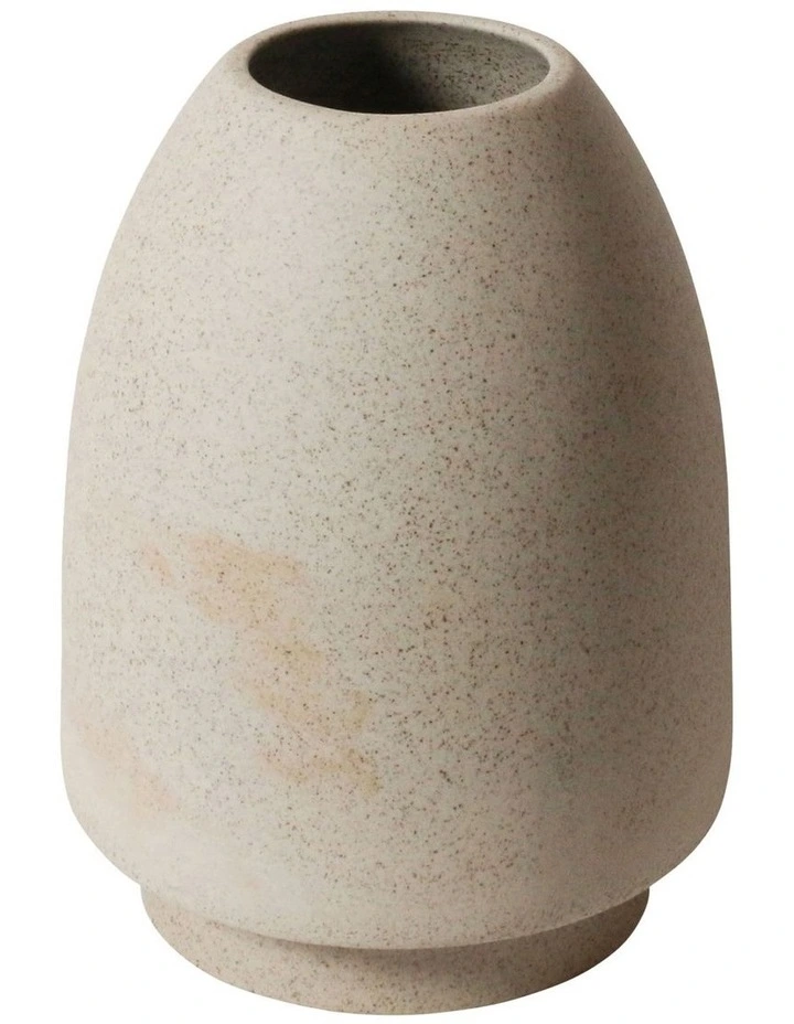 Life On Earth Ovo Vase 16x21cm in Granite