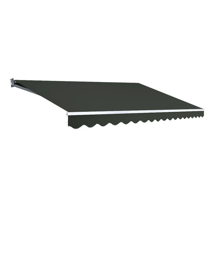Folding Arm Awning Retractable Sunshade 5Mx3M in Grey