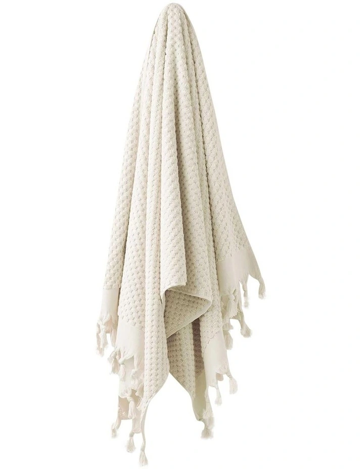 Milos Bath Towel Set in Sand