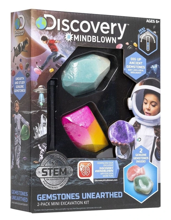 #Mindblown Mini Unearthed Gemstone Dig Set 2 Pack