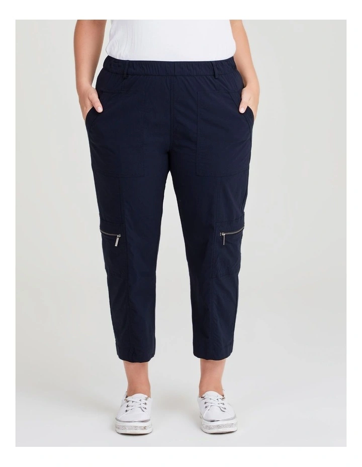 Castaway Cargo Pocket Pant 3/4 in Navy