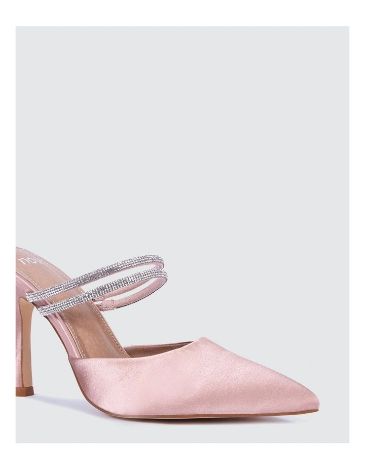 Idris Pumps in Nude Satin