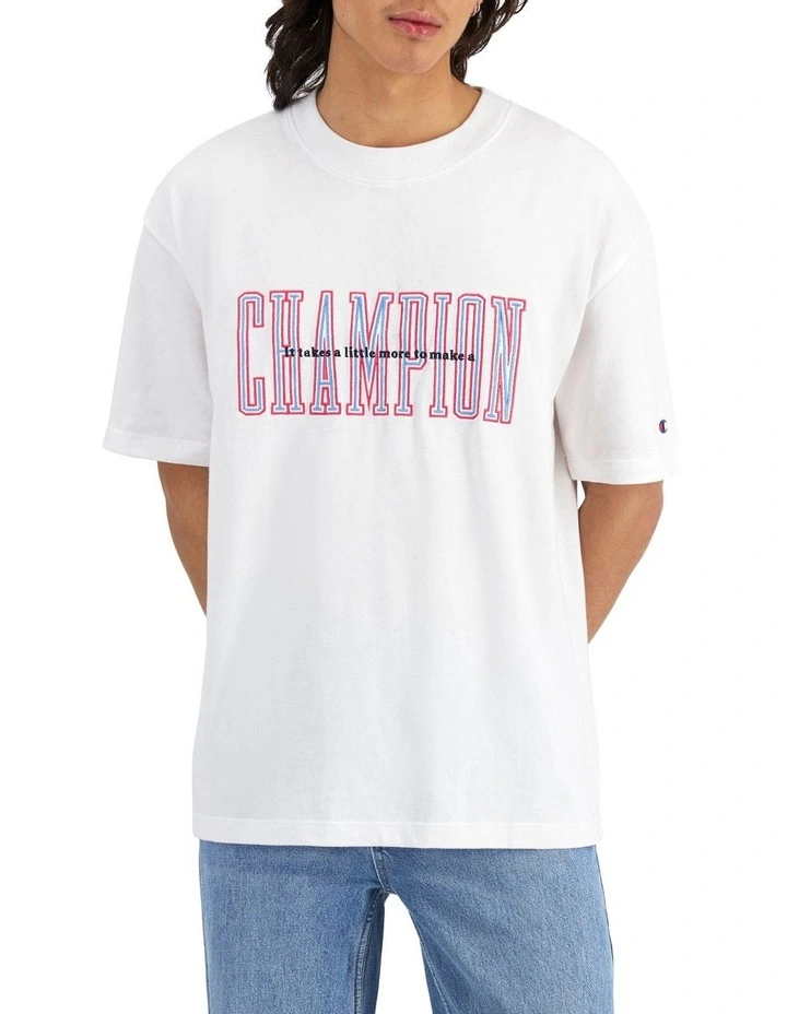Heritage 90S Logo Tee in White