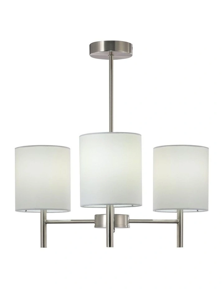 Blanche Ceiling Light Satin Chrome