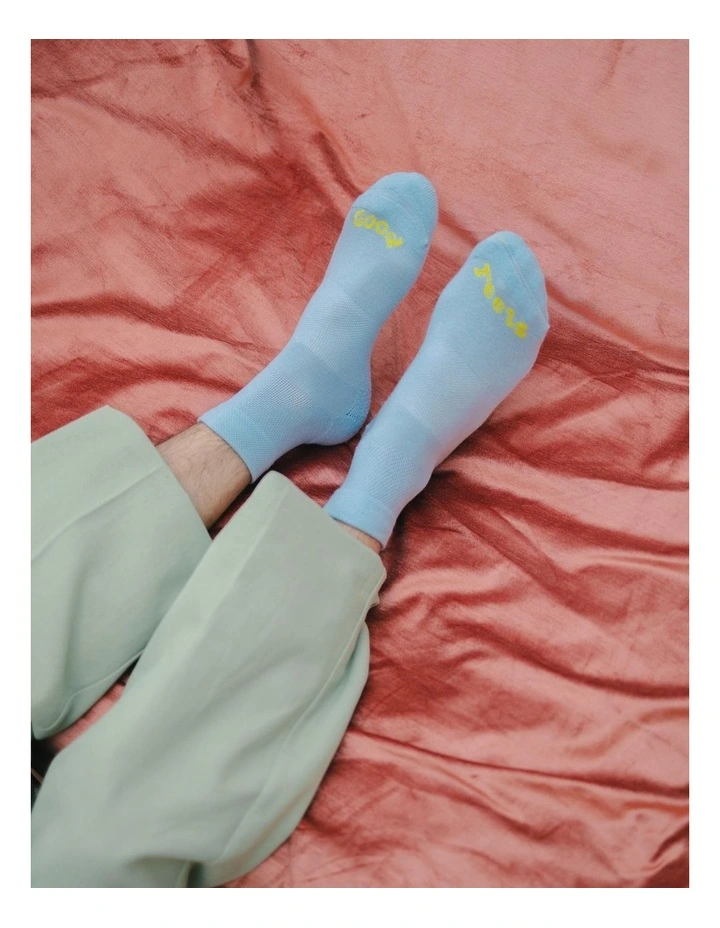 Quarter Socks in Sky