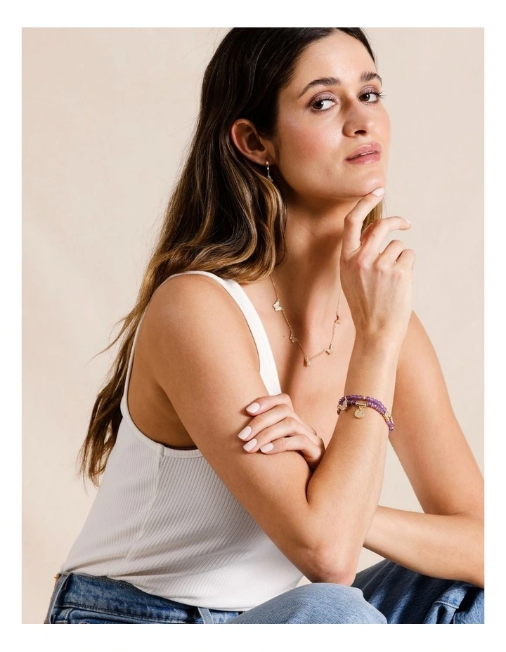 Butterfly Bracelet in Purple
