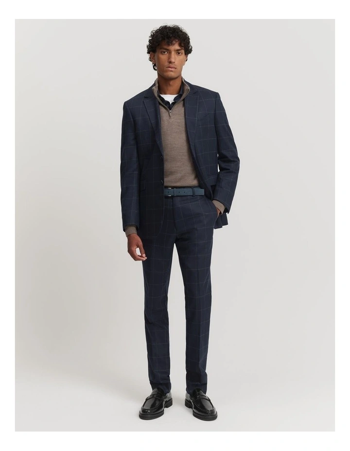 Verified Australian Merino Wool Half Zip Knit in Fawn