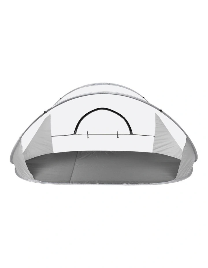 Pop Up Beach Tent 4 Person in Grey