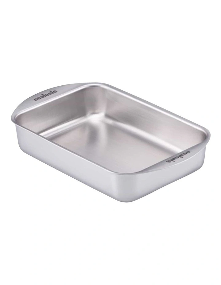 Clad Ovenware Medium Roasting Pan in Stainless Steel