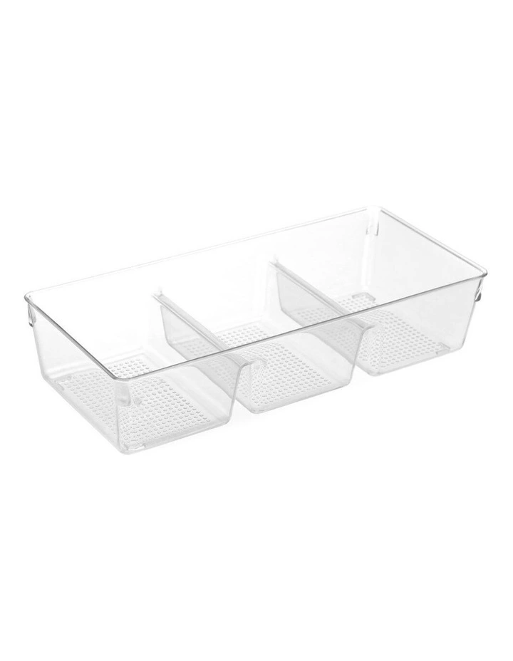 Crystal Storage Tray Home Organiser BPA Free Plastic Container Clear