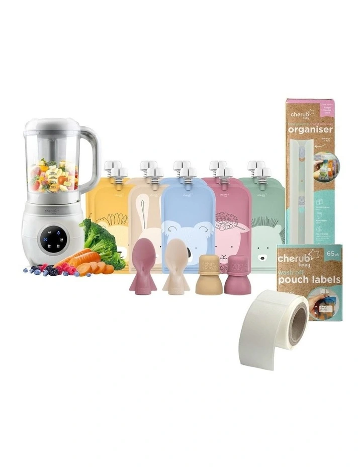 Ultimate Fresh Food Feeding System Bundle in Dusty Rose