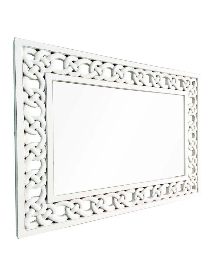 Large Designer Braid Wall Mirror 85cm