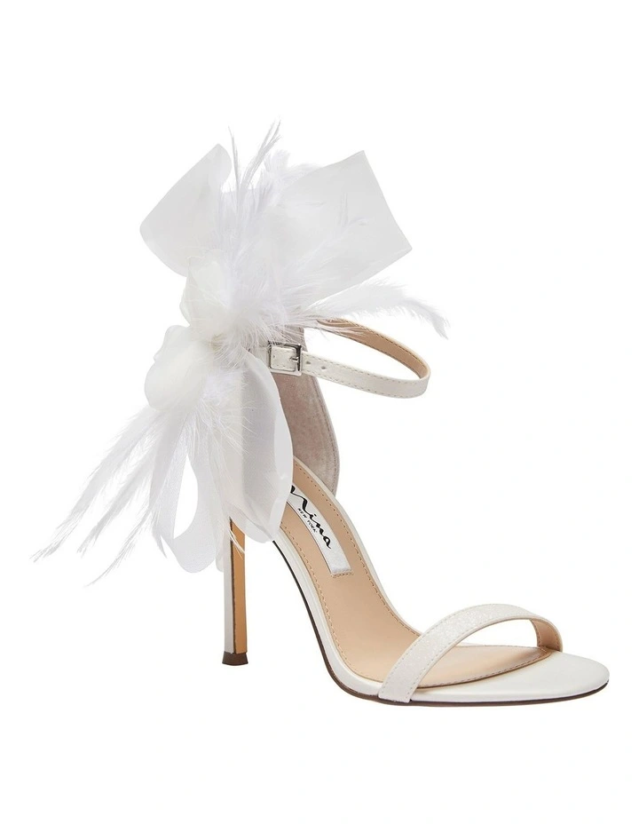 Dollye Sandals In Ivory Satin