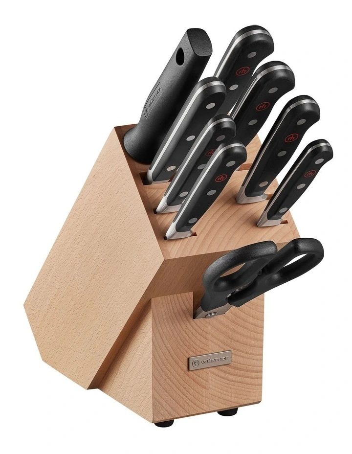 Classic Knife Block Set 10 Piece in Beige