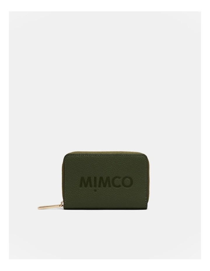 Patch Leather Medium Wallet in Winter Moss