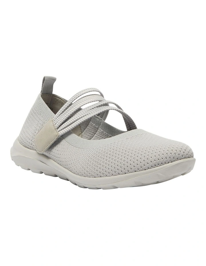 Patsy Sneakers in Light Grey Stretch