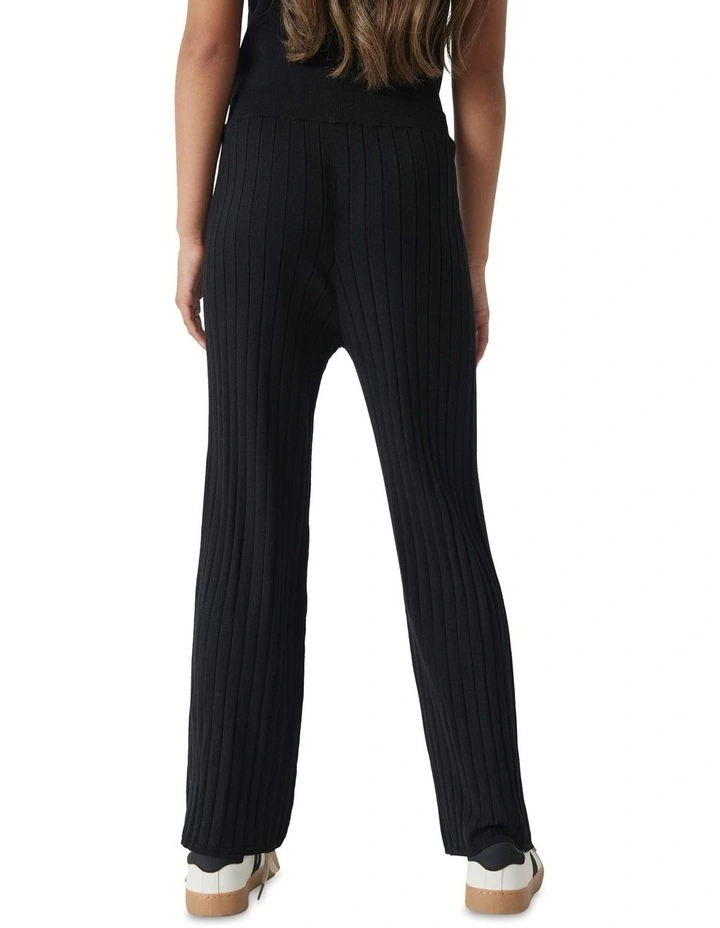 Marie Knit Pant in Black
