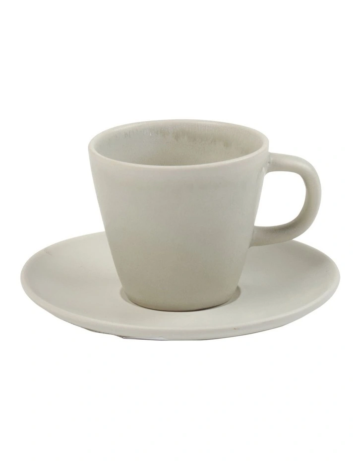 Frame Espresso Cup and Saucer 110ml/12cm in Celery