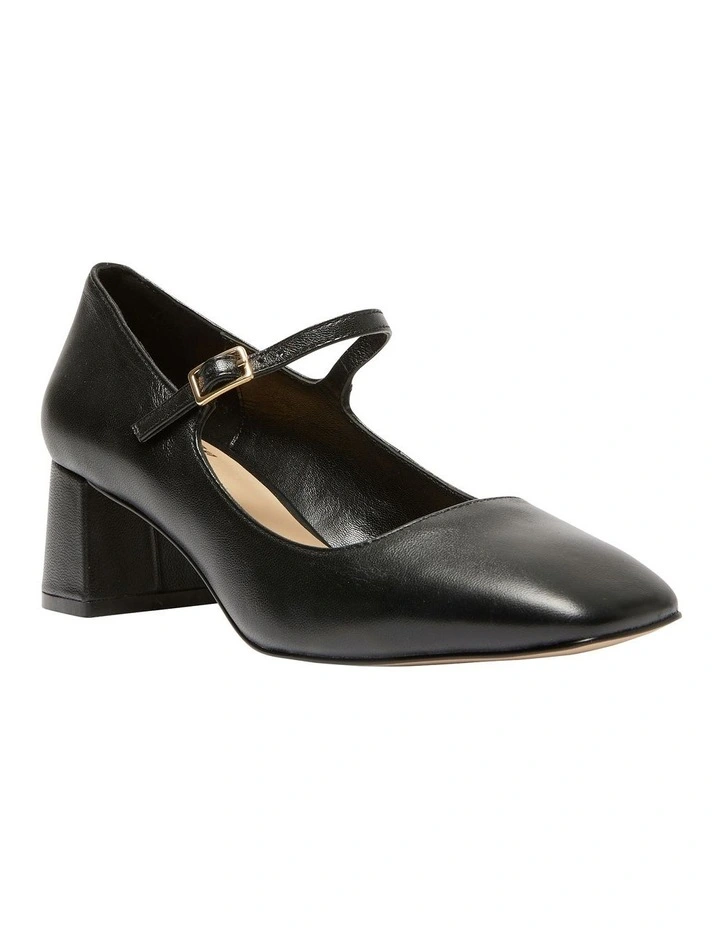 Tempt Heeled Shoes in Black Glove