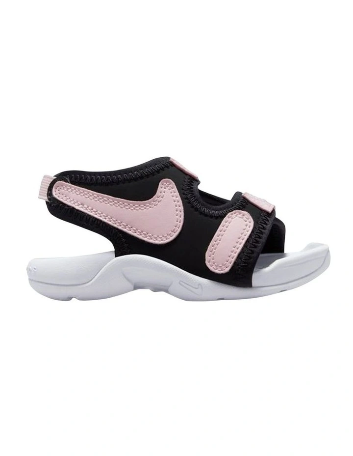 Sunray Adjust 6 Baby Beach Sandals in Black/Pink