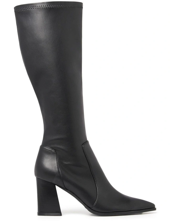 Mia Knee High Boot in Black
