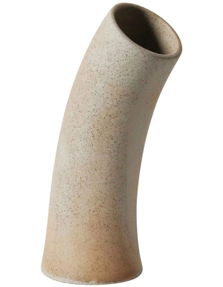 Life On Earth Medium Duct Vase 10x22.5cm in Granite