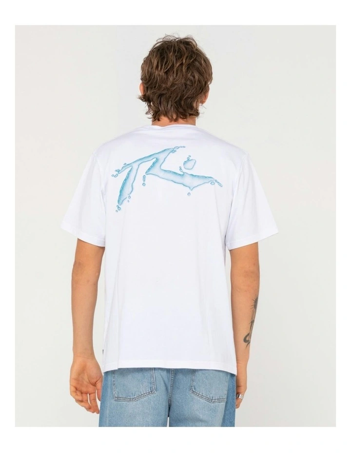 Super Soaker Short Sleeve Tee in White