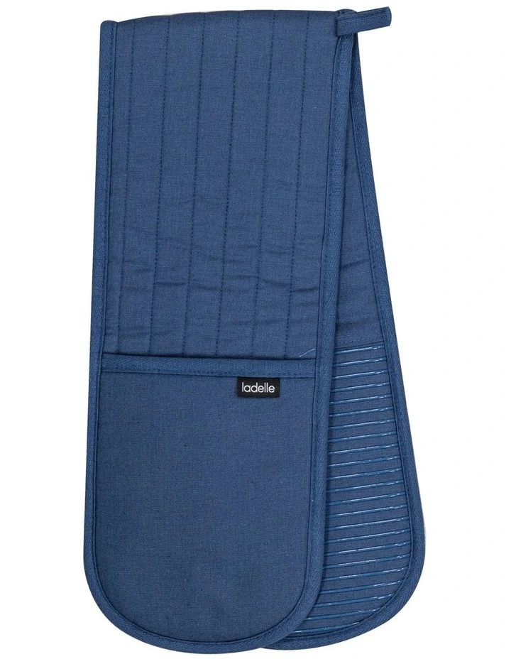 Lennox Double Oven Mitt in Marine