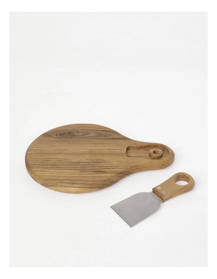 Entertaining Cheese Set 2 Piece in Teak