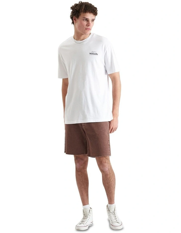 Panorama Relaxed Tee in Optical White