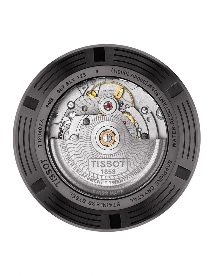 Seastar 1000 Powermatic 80 T1204073705100 Automatic Watch in Black