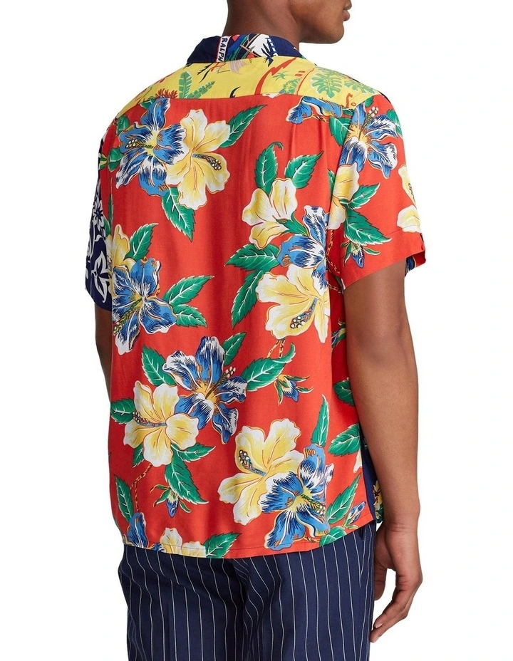 Classic Fit Tropical Patchwork Shirt