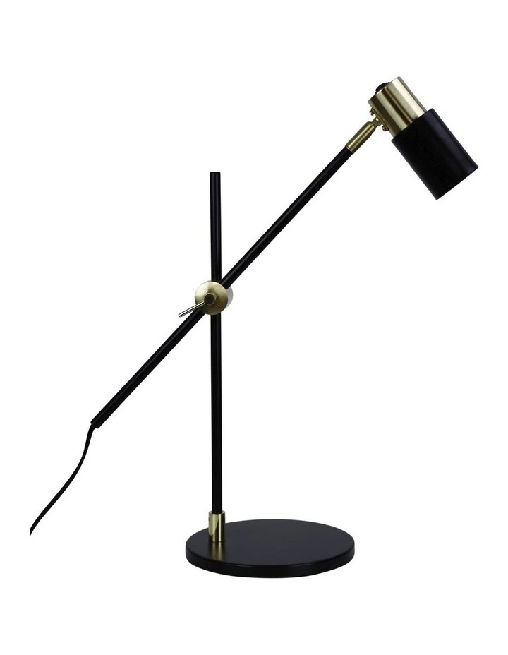 Charlie Table Lamp in Satin Brass