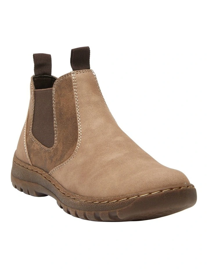 Emmett Boots in Taupe Micro