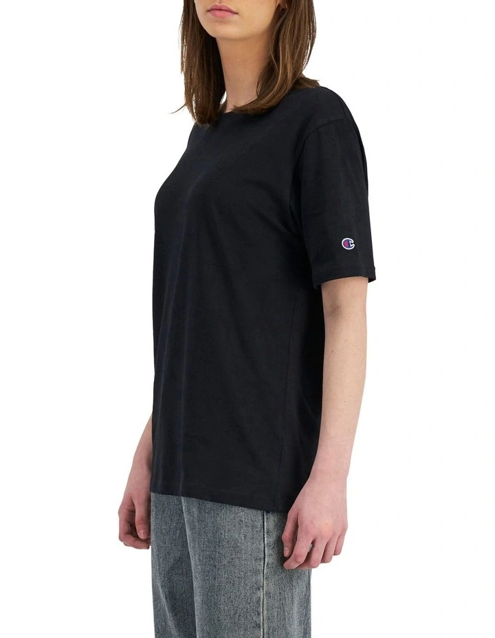 Jersey Lightweight Staple Tee in Black